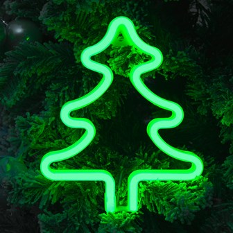 Christmas Tree LED Neon Hanging Sign Light Christmas Tree LED Neon Hanging Sign Light