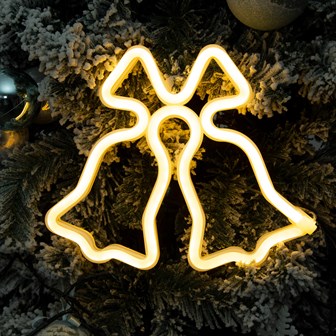 Christmas Bell LED Neon Hanging Sign Light Christmas Bell LED Neon Hanging Sign Light