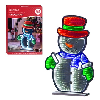 60cm Festive Infinity Snowman Light 60cm Festive Infinity Snowman Light