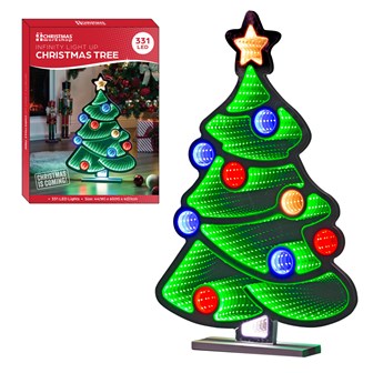 60cm Festive Infinity Xmas Tree Light 60cm Festive Infinity Xmas Tree Light