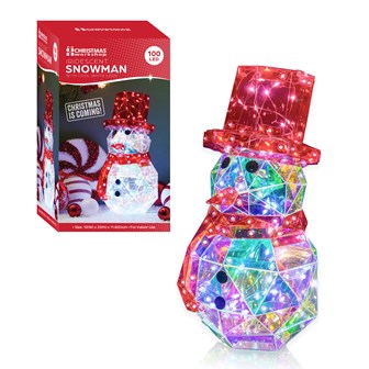 25cm Iridescent Snowman 25cm Iridescent Snowman