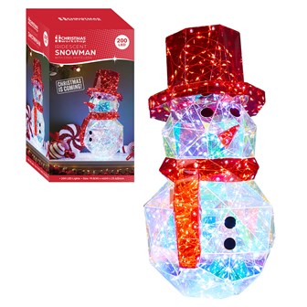 40cm Iridescent Snowman 40cm Iridescent Snowman