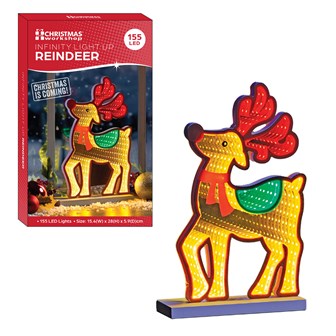 Infinity Reindeer LED Mirror Light Infinity Reindeer LED Mirror Light
