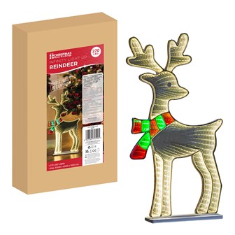 60cm Infinity Reindeer LED Mirror Light 60cm Infinity Reindeer LED Mirror Light