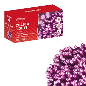 100 LED Pink Chaser Lights 100 LED Pink Chaser Lights