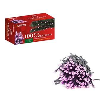 100 LED Pink Chaser Lights