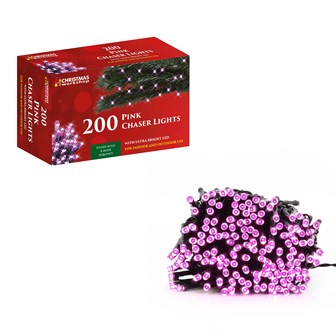 200 LED Pink Chaser Lights