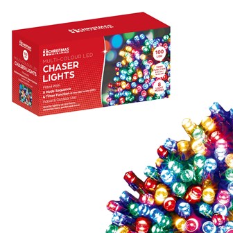 100 LED Multi-Coloured Chaser Lights 100 LED Multi-Coloured Chaser Lights
