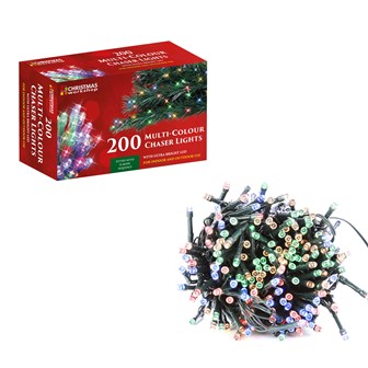 200 LED Multi-Coloured Chaser Lights 200 LED Multi-Coloured Chaser Lights