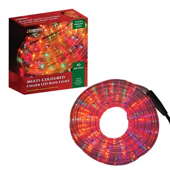 10M LED Multi-Coloured Rope Light - Speed Control 10M LED Multi-Coloured Rope Light - Speed Control