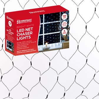 180 LED Net Chaser Lights - White 180 LED Net Chaser Lights - White
