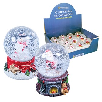 Christmas Snowglobe -2 Assorted Designs