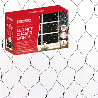 180 LED Net Chaser Light - Warm White