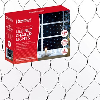 360 LED Net Chaser Light - White 360 LED Net Chaser Light - White