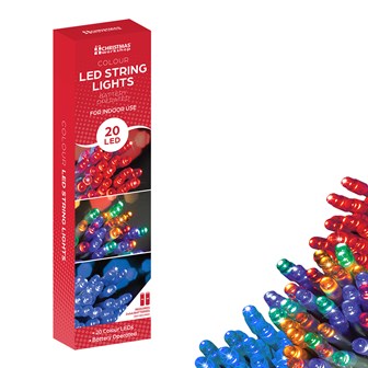 BO 20 LED String Lights-12xMulti/6xRed/6xBlue BO 20 LED String Lights-12xMulti/6xRed/6xBlue