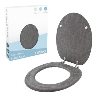 Grey Slate Effect Toilet Seat Grey Slate Effect Toilet Seat