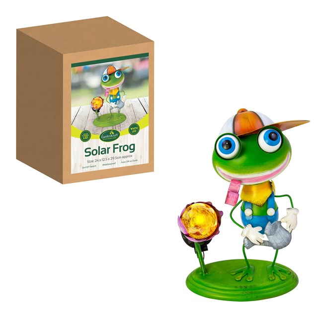 Metal Frog With Solar Light Metal Frog With Solar Light