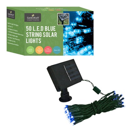 50 LED Solar Lights - Blue