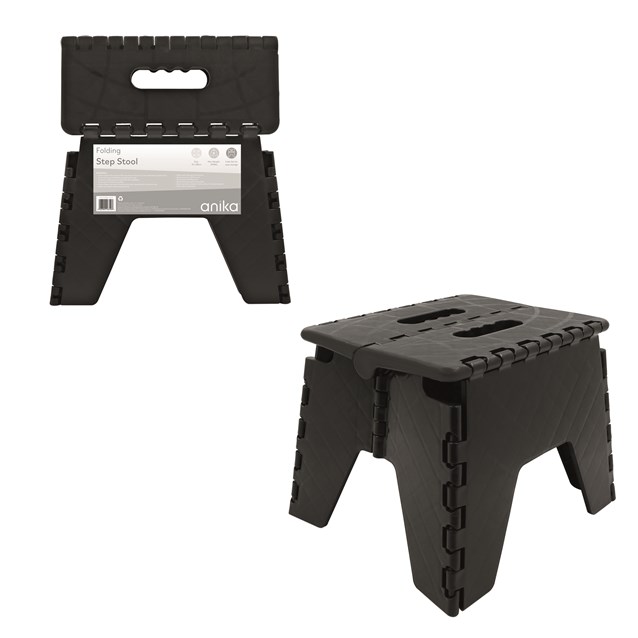 Folding Step Stool Black Folding Step Stool Black