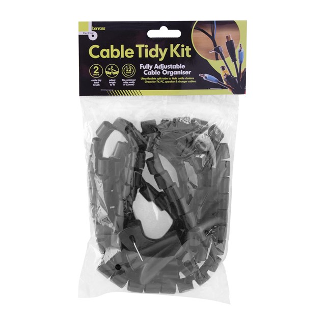 Cable Tidy Kit - Black Cable Tidy Kit - Black