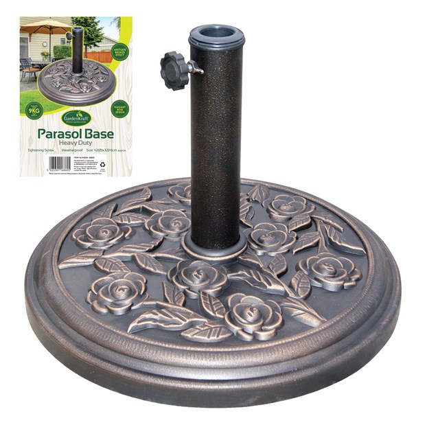 Rose Resin Parasol Base  - 9KG Rose Resin Parasol Base  - 9KG