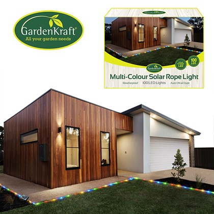 100 LED Solar Rope Light-Multi Colour