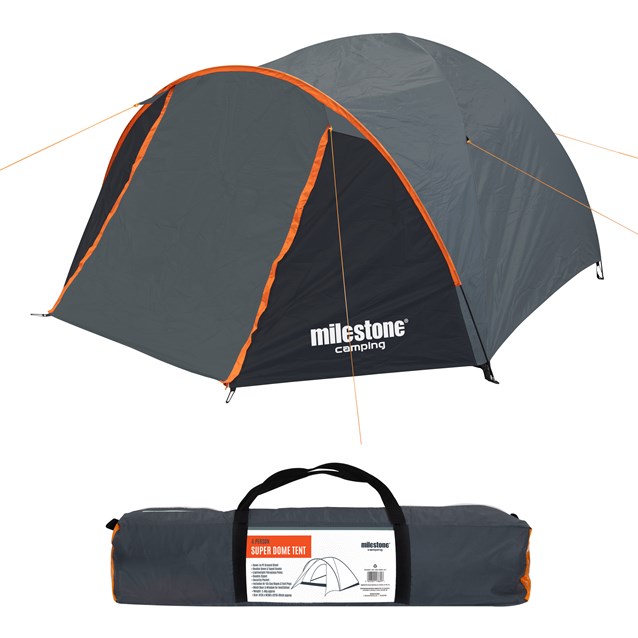 4 Man Super Dome Tent - Charcoal 4 Man Super Dome Tent - Charcoal