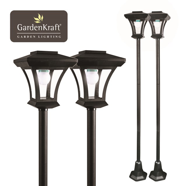2PK Solar LED Lamp Post 2PK Solar LED Lamp Post