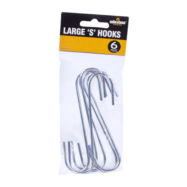 Pack of 6 Large Steel Hooks Pack of 6 Large Steel Hooks