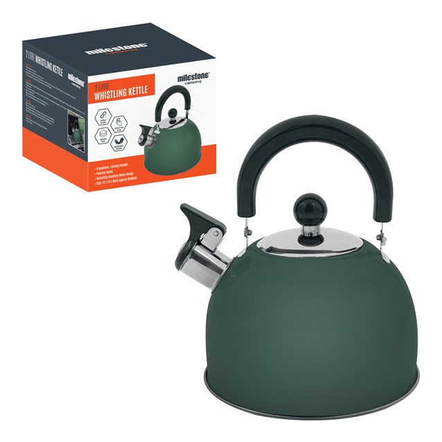 2L Stainless Steel Kettle - Green 2L Stainless Steel Kettle - Green