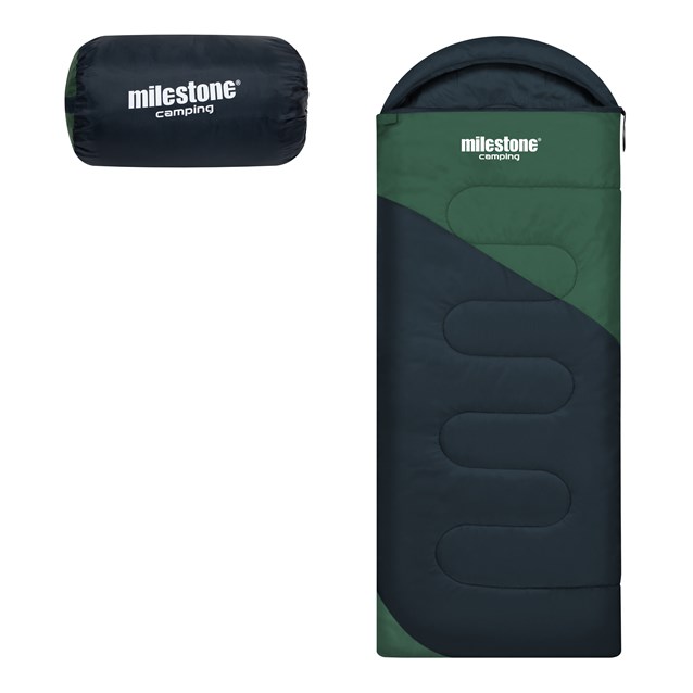 250 Hooded Envelope Sleeping Bag - Evergreen 250 Hooded Envelope Sleeping Bag - Evergreen