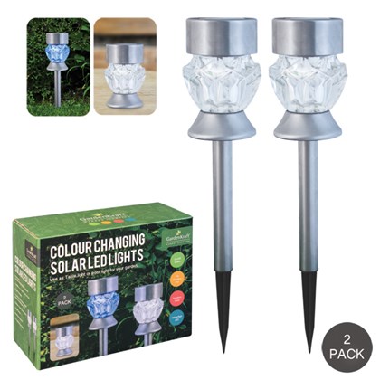 GardenKraft Dual Function Solar LED Garden Light Dual Function Solar LED Lights