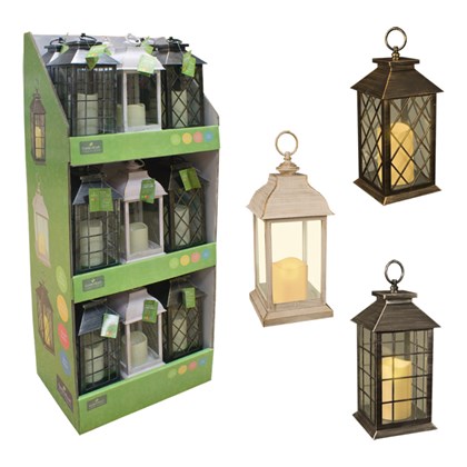 30cm Lantern with Candle Light