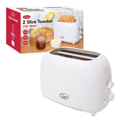 2-Slice Toaster - White