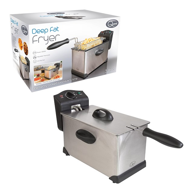 3 Ltr Stainless Steel Deep Fat Fryer 3 Ltr Stainless Steel Deep Fat Fryer