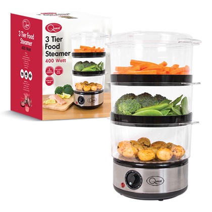 3-Layer Compact Food Steamer