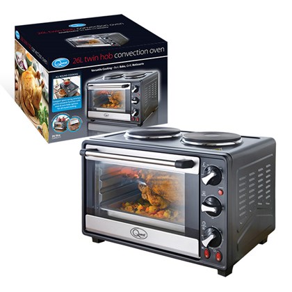 26 Litre Twin Hob Convection Oven