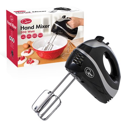 Quest Appliances Black Hand Mixer Professional Hand Mixer - Black/Silver