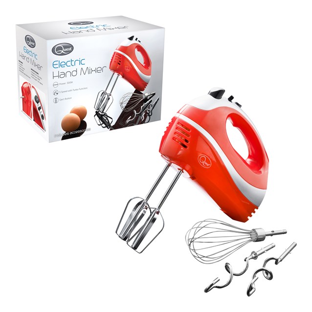Professional Hand Mixer - Red/Silver Professional Hand Mixer - Red/Silver