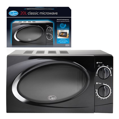 20L Microwave - Black
