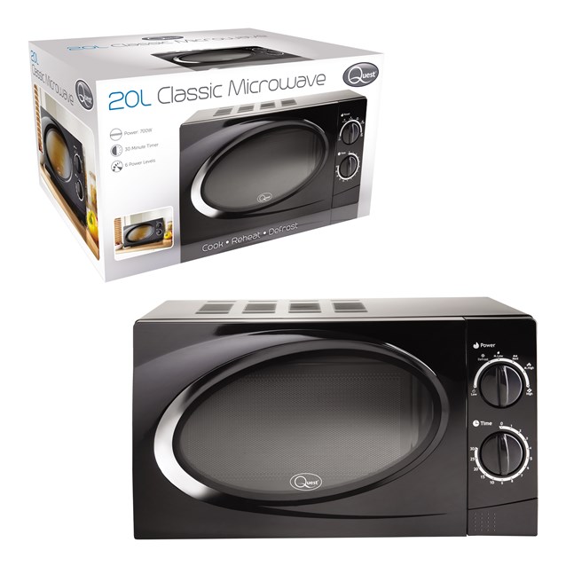 20L Microwave - Black 20L Microwave - Black
