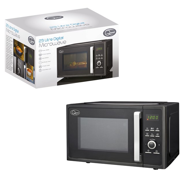 23L Digital Microwave - Black 23L Digital Microwave - Black