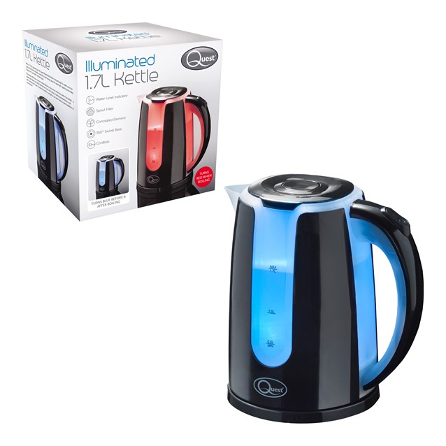 Dual LED Illuminated Kettle - 1.7Ltr Black Dual LED Illuminated Kettle - 1.7Ltr Black
