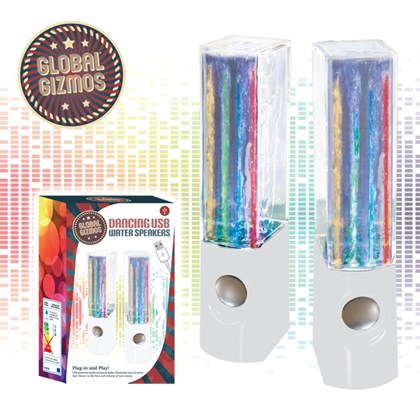 Dancing Water Speakers-White