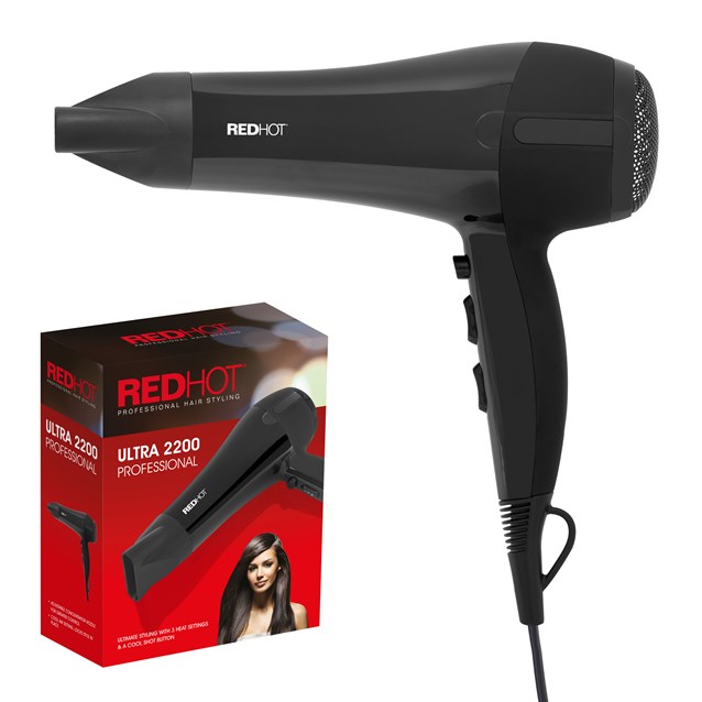 RedHot Professional Hair Dryer - Black RedHot Professional Hair Dryer - Black