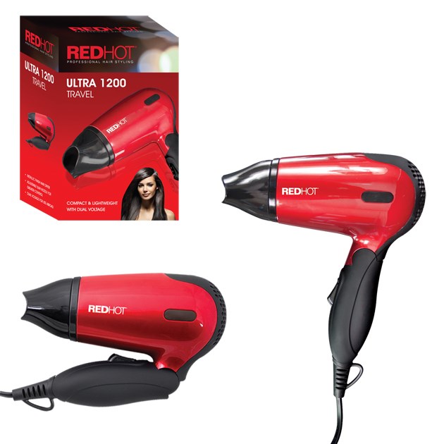 RedHot Compact Hair Dryer - Red RedHot Compact Hair Dryer - Red
