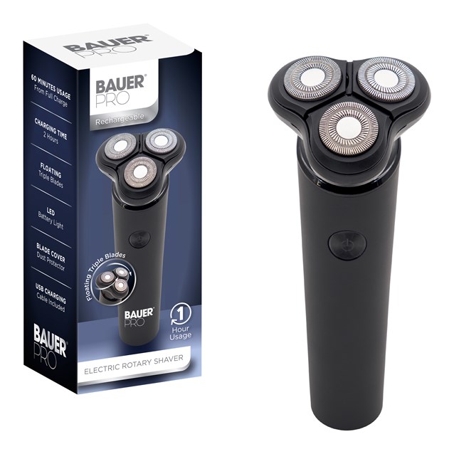 Bauer Rechargeable Dry Rotary Shaver Bauer Rechargeable Dry Rotary Shaver