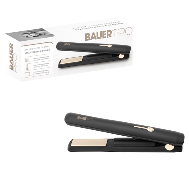 2 in 1 CORDLESS Hair Straightener & Curler 2 in 1 CORDLESS Hair Straightener & Curler