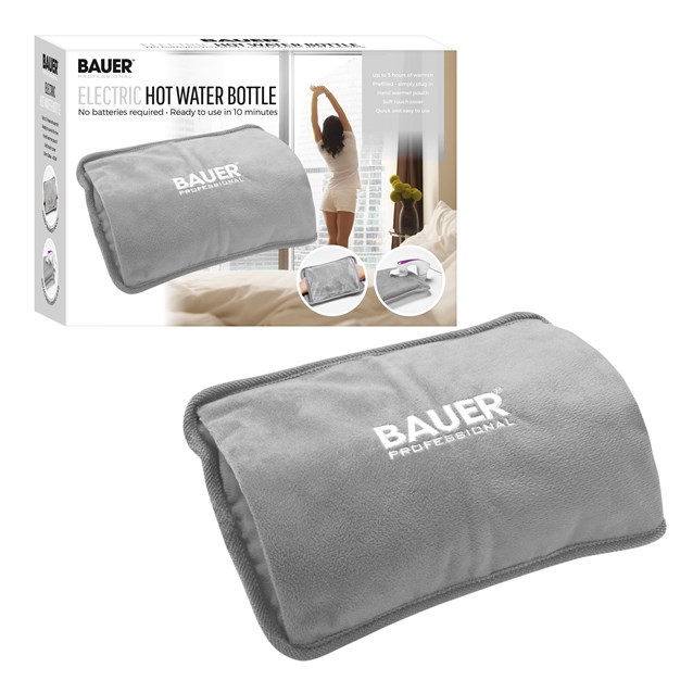 Bauer Rechargeable Electric Hot Water Bottle-Grey Bauer Rechargeable Electric Hot Water Bottle-Grey