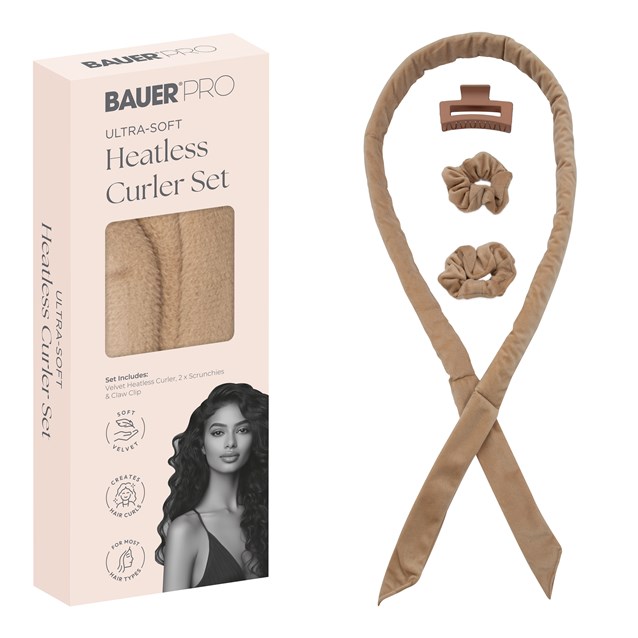 Bauer Soft Heatless Curler Set - Beige Bauer Soft Heatless Curler Set - Beige